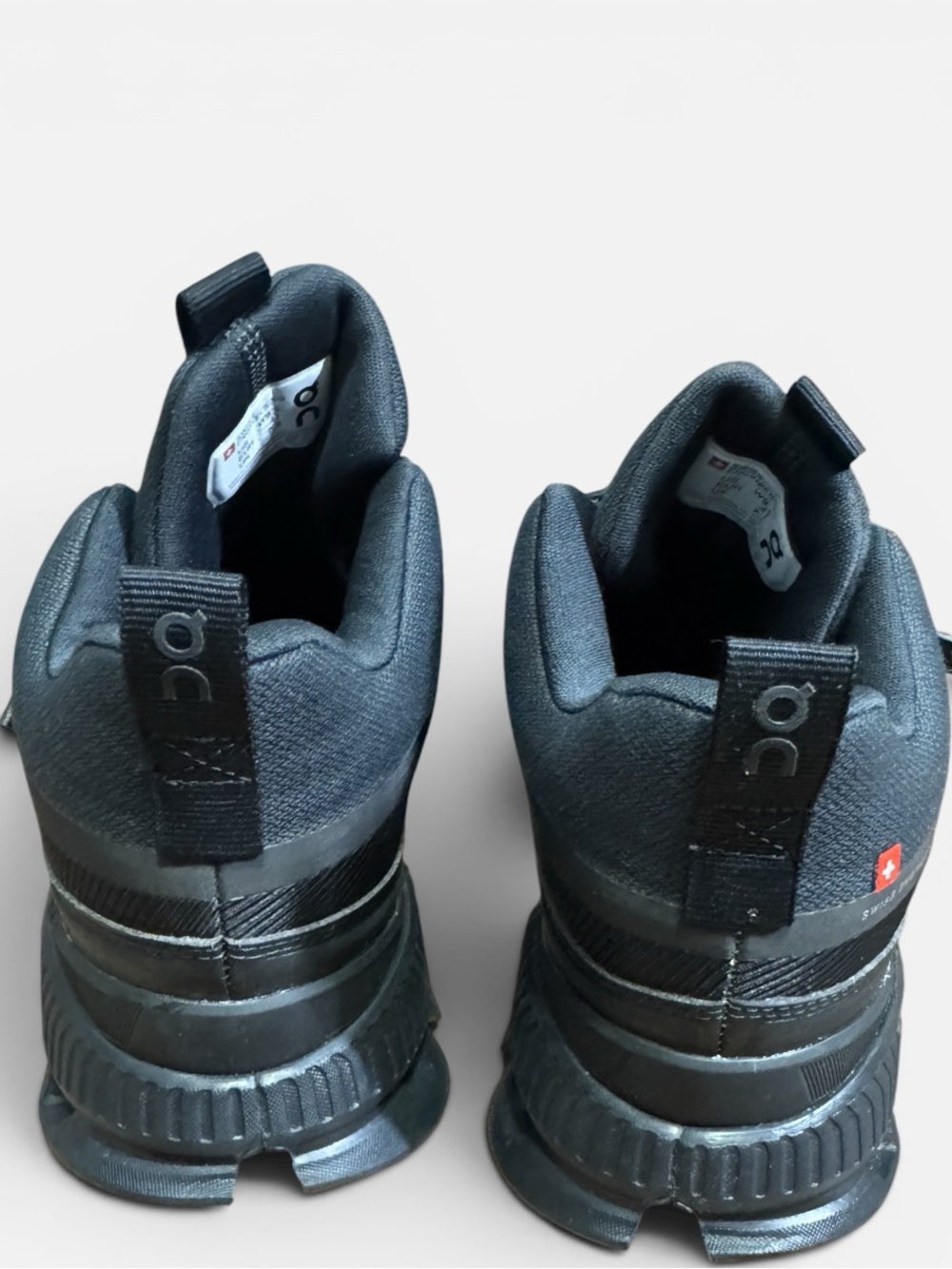 On Cloud Hi Waterproof - All Black High Top Sneakers - Women's 9.5 - Picture 5 of 11